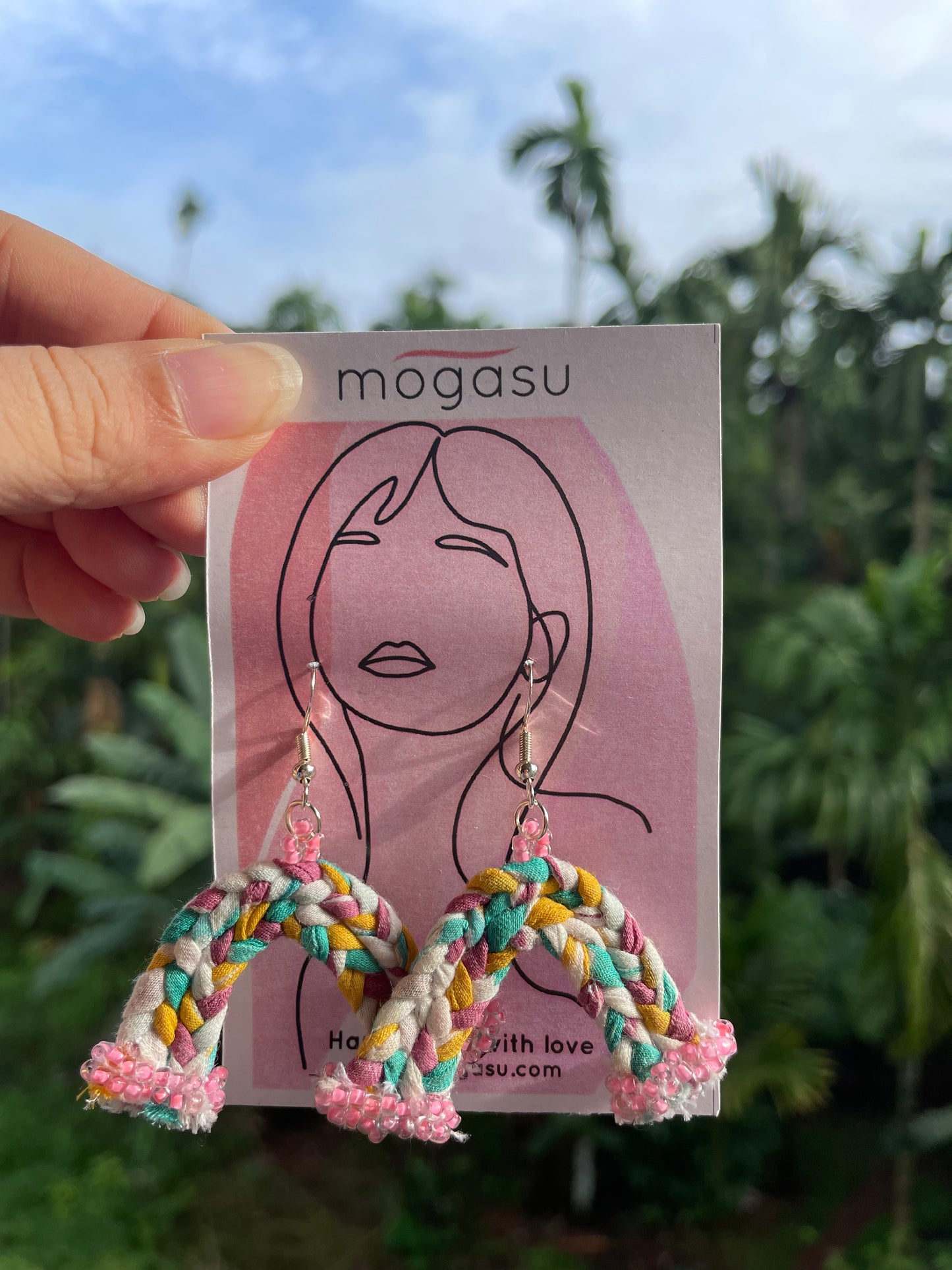 Braided Rainbow Pink