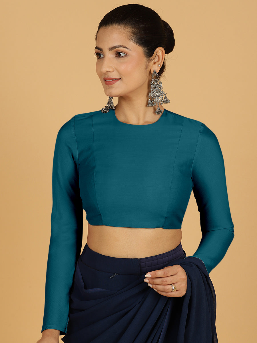 Jaya Blouse in Crystal Teal