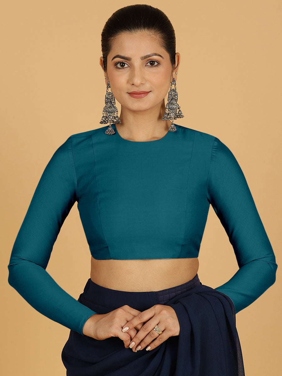Jaya Blouse in Crystal Teal