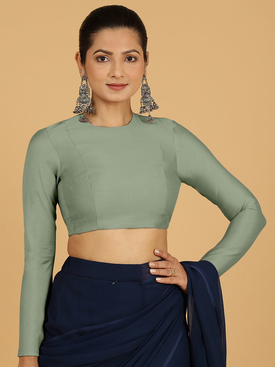 Jaya Blouse in Mint Green
