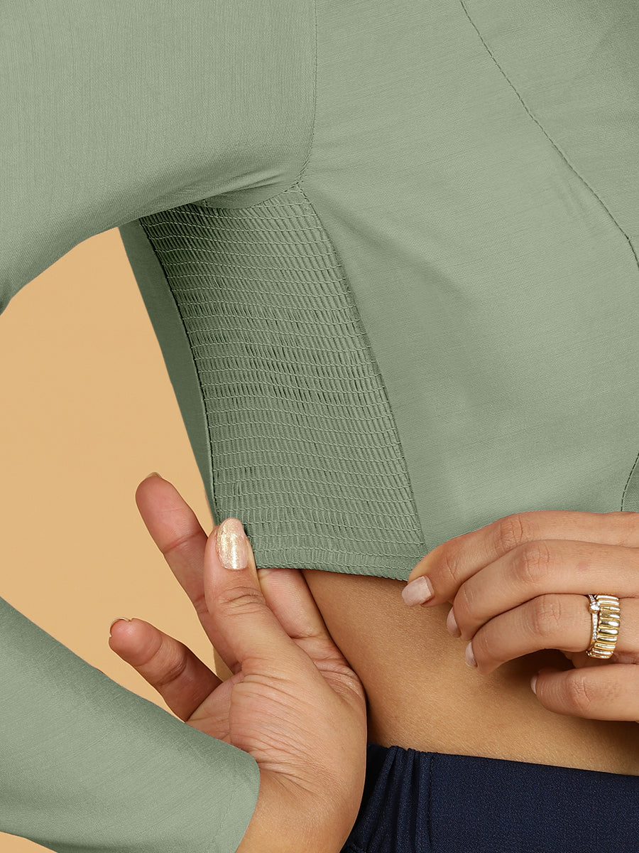 Jaya Blouse in Mint Green