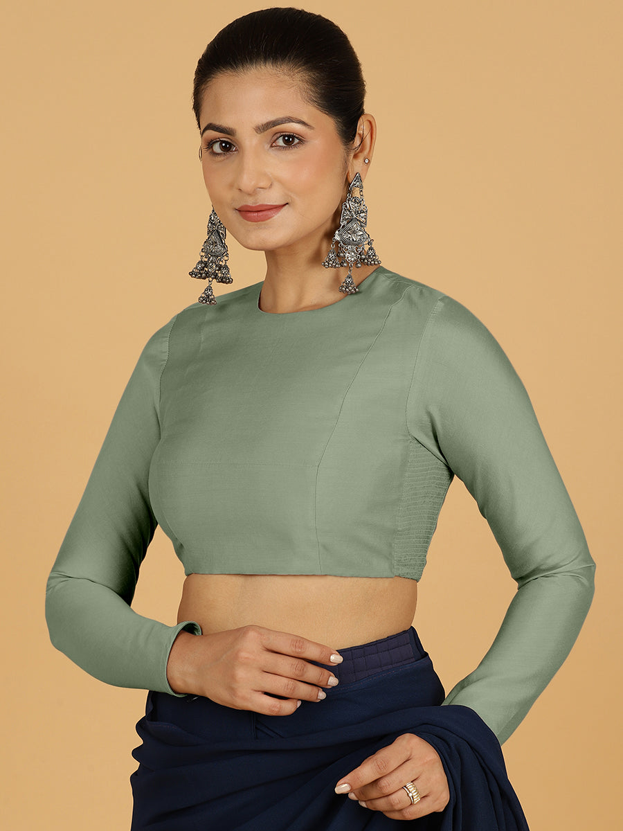 Jaya Blouse in Mint Green