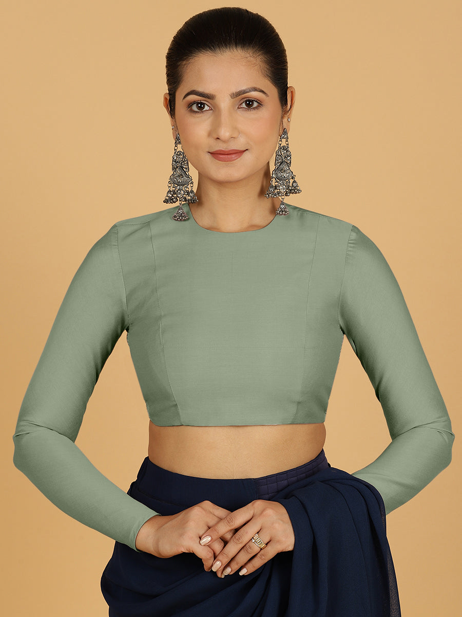 Jaya Blouse in Mint Green