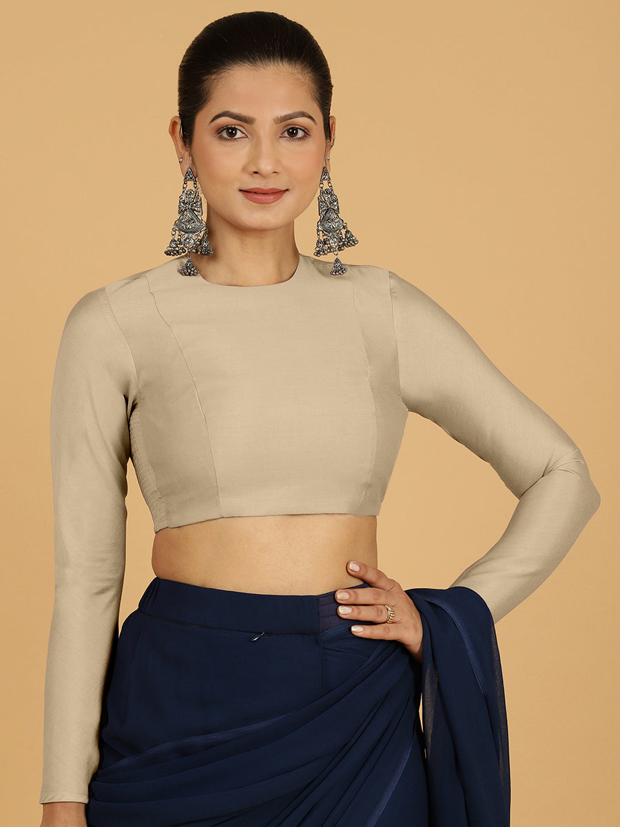 Jaya Blouse in Oyster Grey