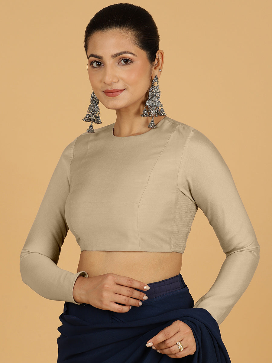 Jaya Blouse in Oyster Grey