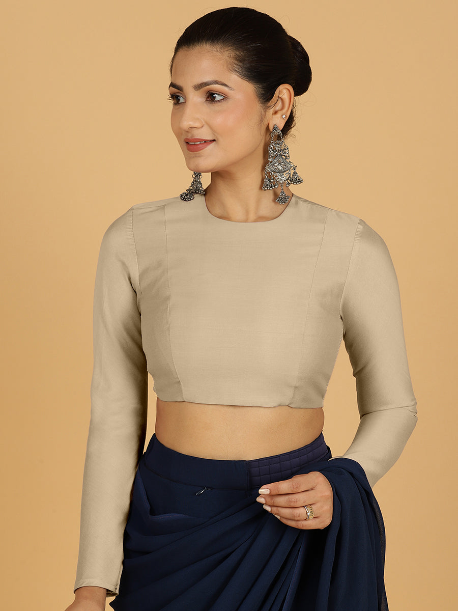 Jaya Blouse in Oyster Grey
