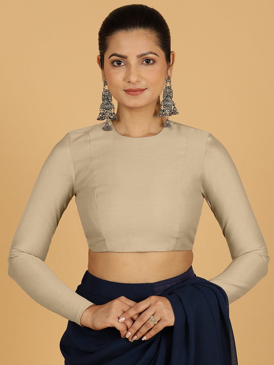 Jaya Blouse in Oyster Grey