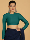 Jaya Blouse in Peacock Green