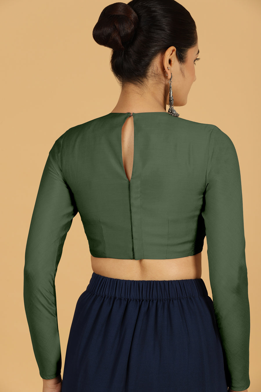 Jaya Blouse in Pine Green