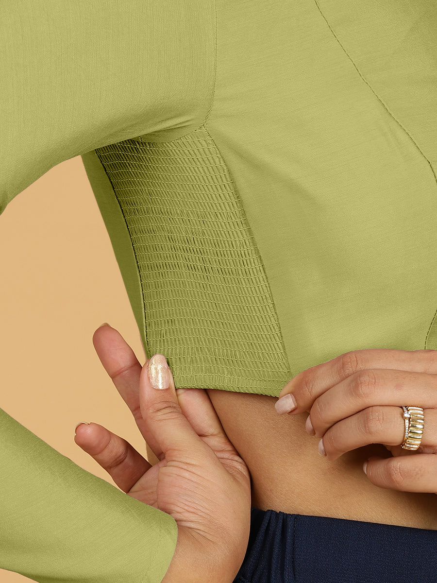 Jaya Blouse in Pista Green