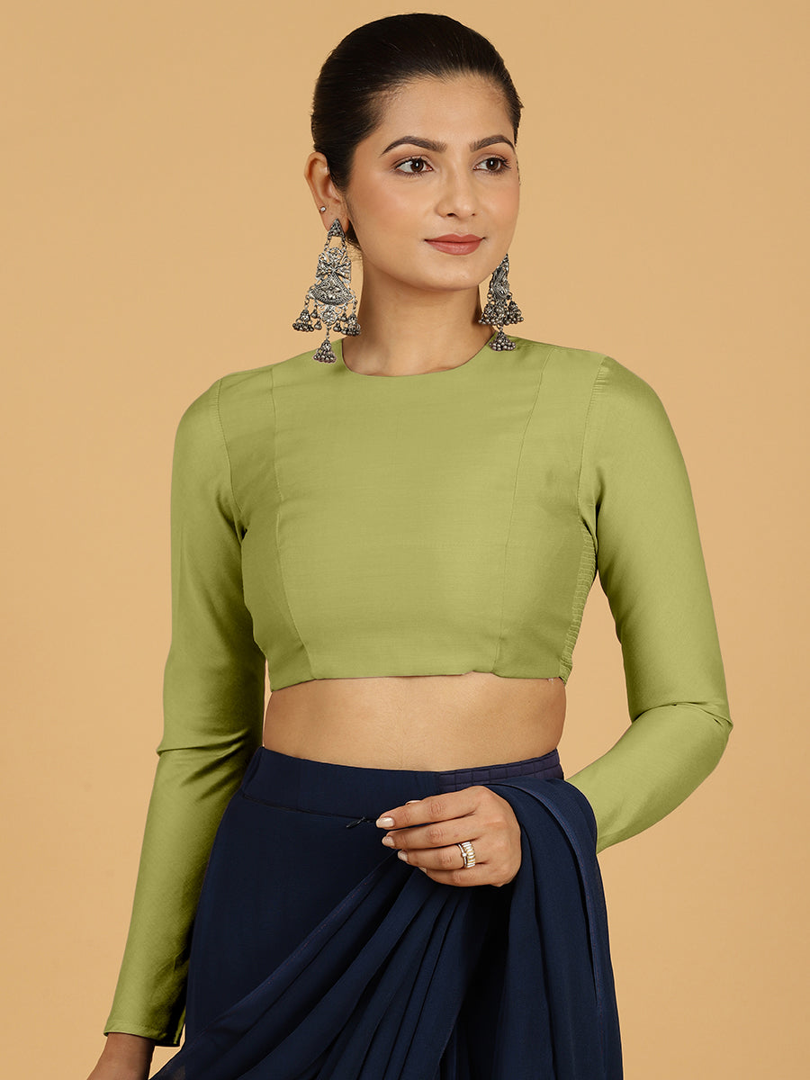 Jaya Blouse in Pista Green