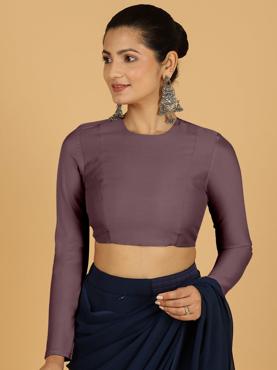 Jaya Blouse in Purple Mauve
