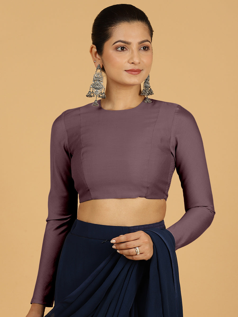 Jaya Blouse in Purple Mauve