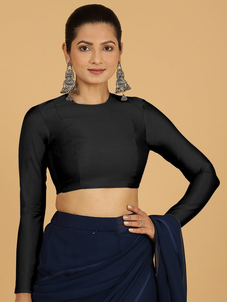 Jaya Blouse in Raven Black