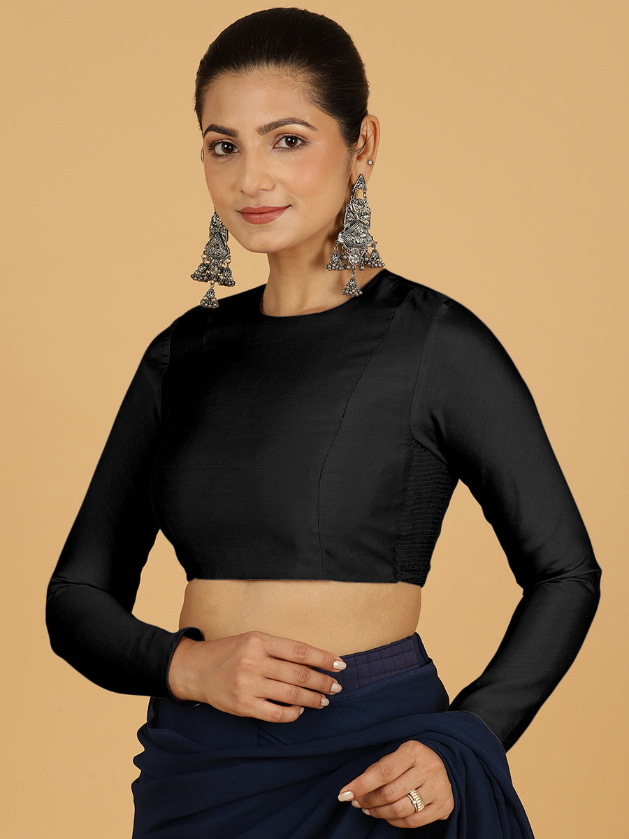 Jaya Blouse in Raven Black