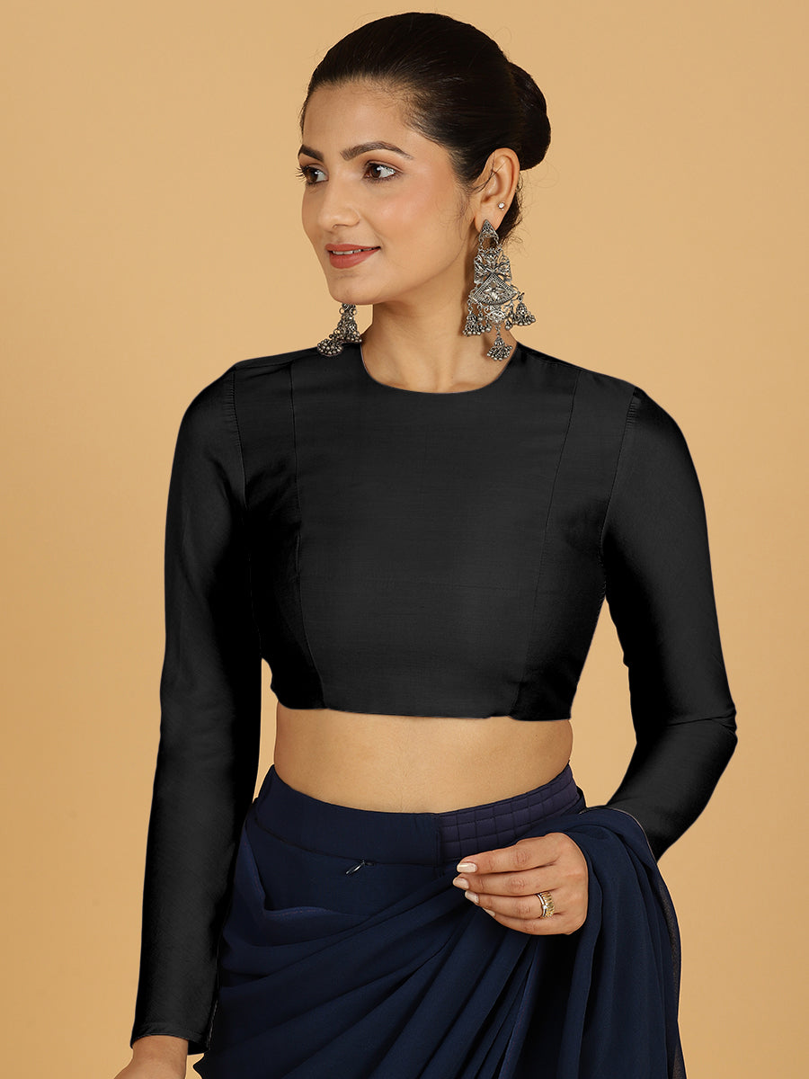 Jaya Blouse in Raven Black