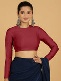 Jaya x Rozaana | Saree Blouse in Scarlet Red-Binks