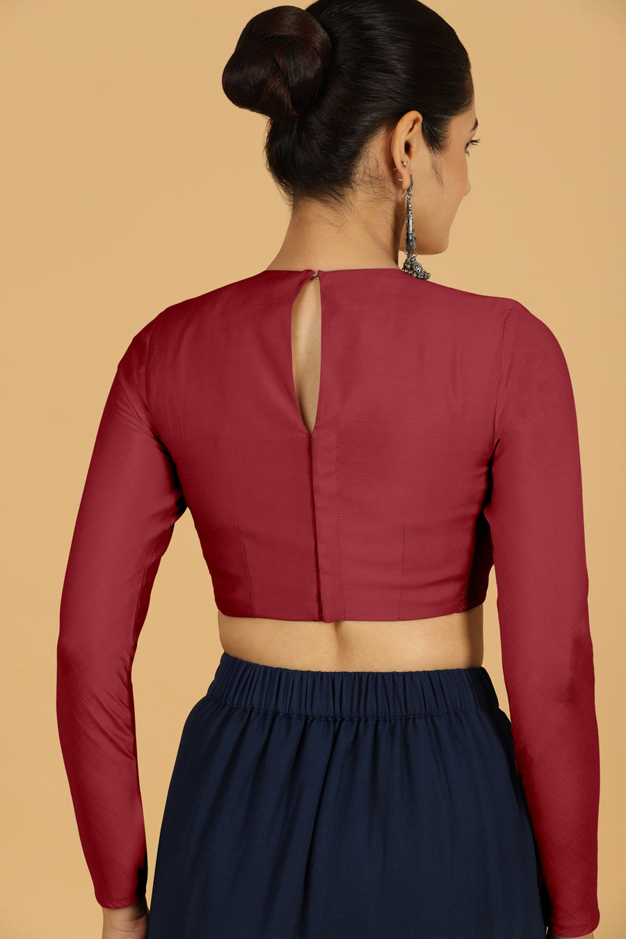 Jaya Blouse in Scarlet Red