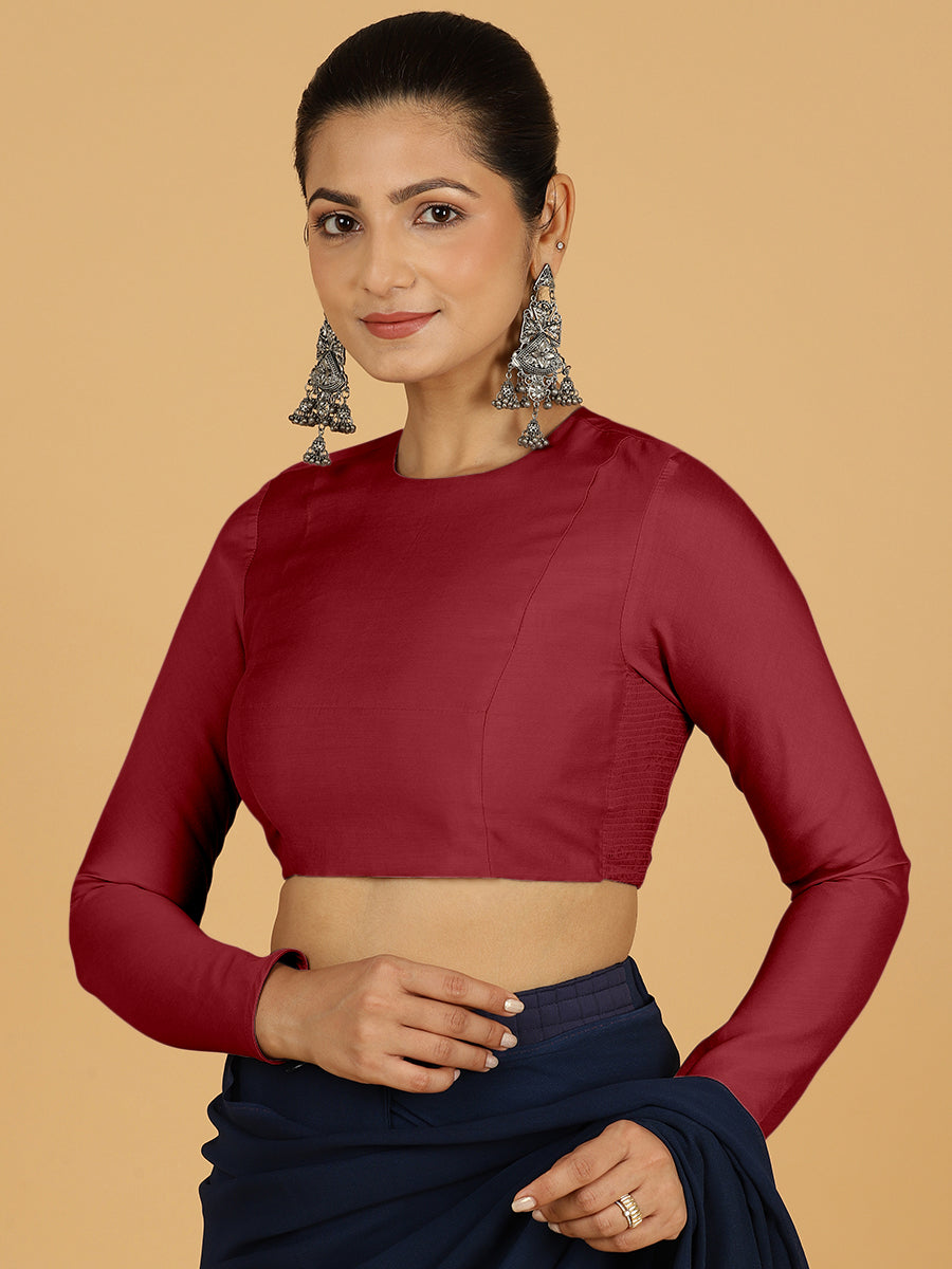 Jaya Blouse in Scarlet Red