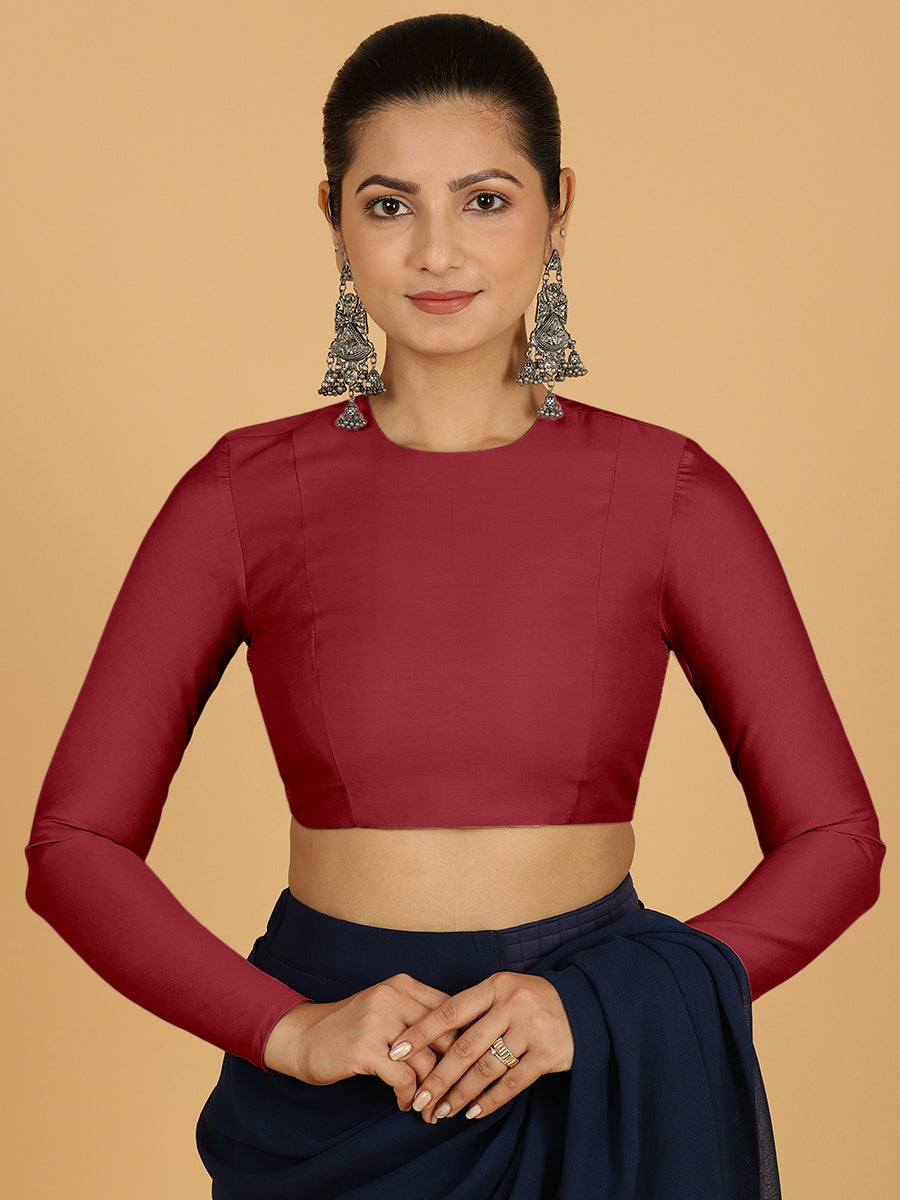 Jaya Blouse in Scarlet Red