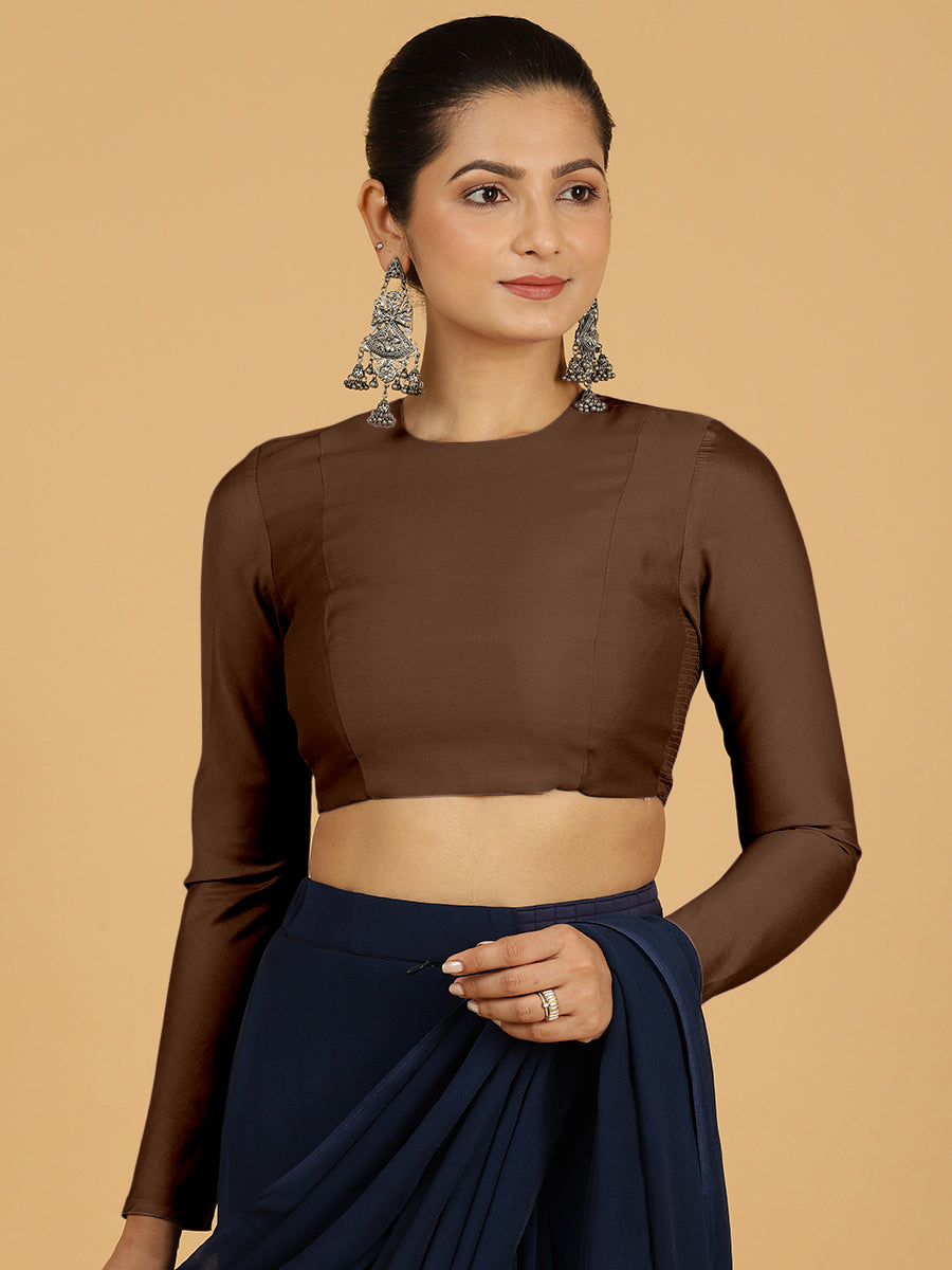 Jaya Blouse in Walnut Brown