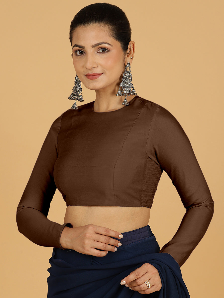 Jaya Blouse in Walnut Brown