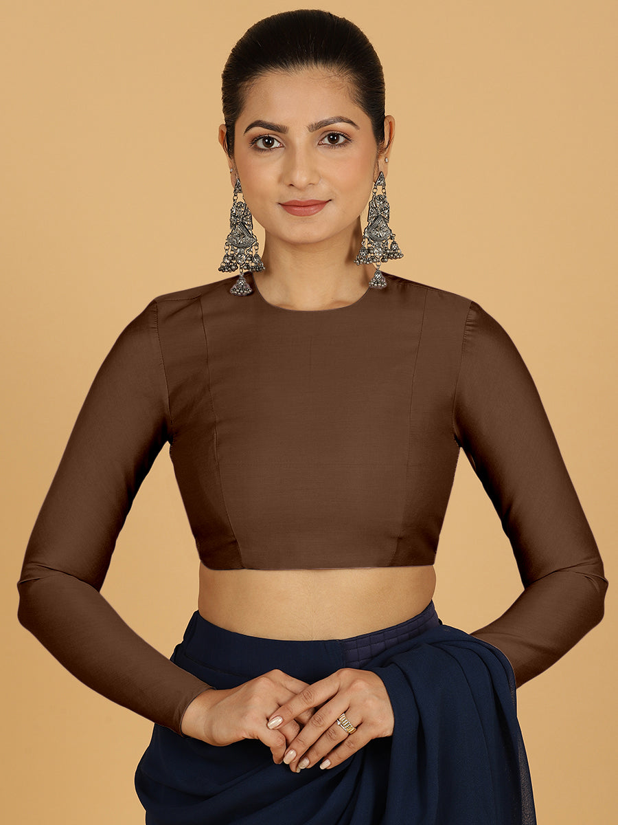 Jaya Blouse in Walnut Brown