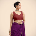 Nazia Blouse in Auburn Red