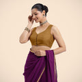Nazia Blouse in Bronze Gold