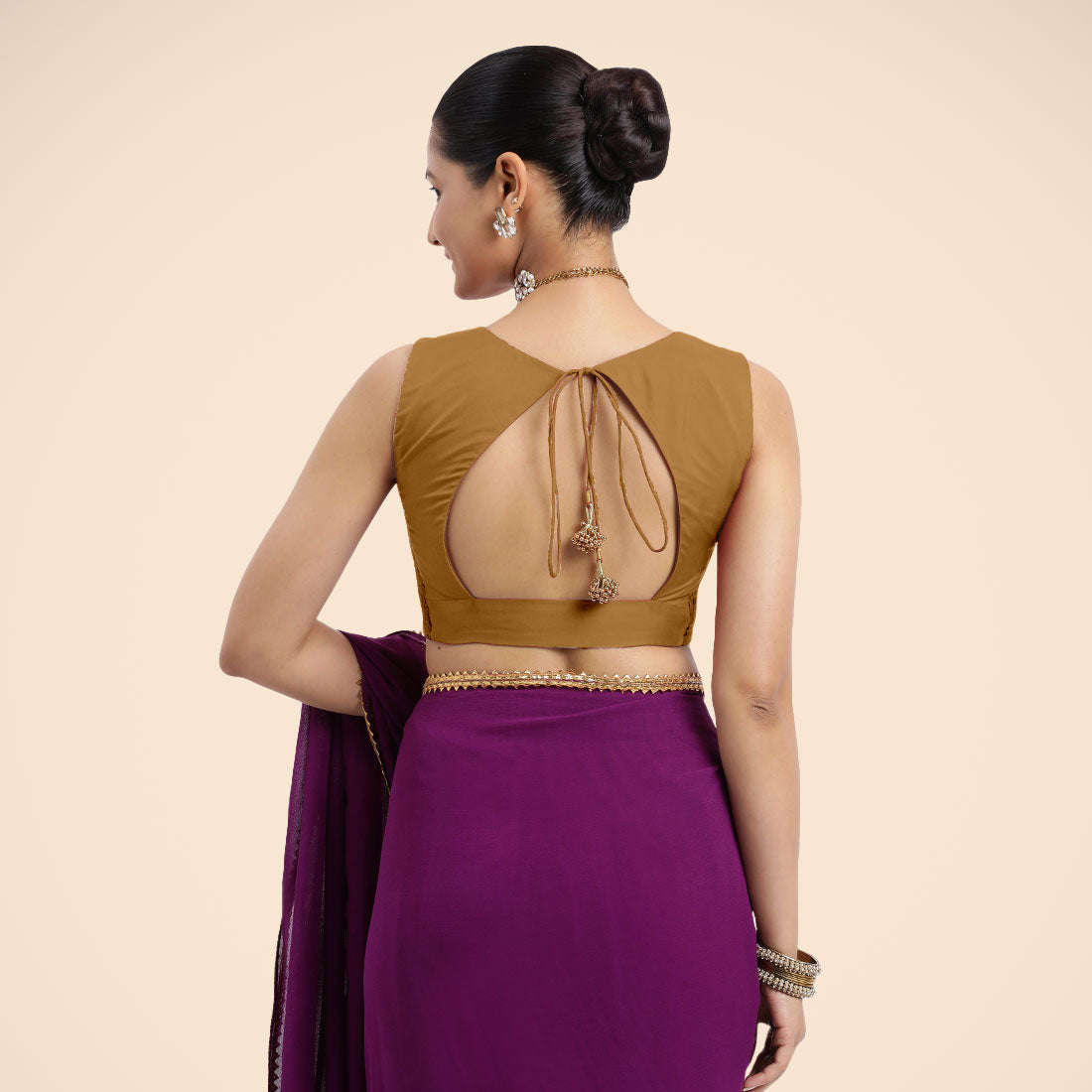 Nazia Blouse in Bronze Gold
