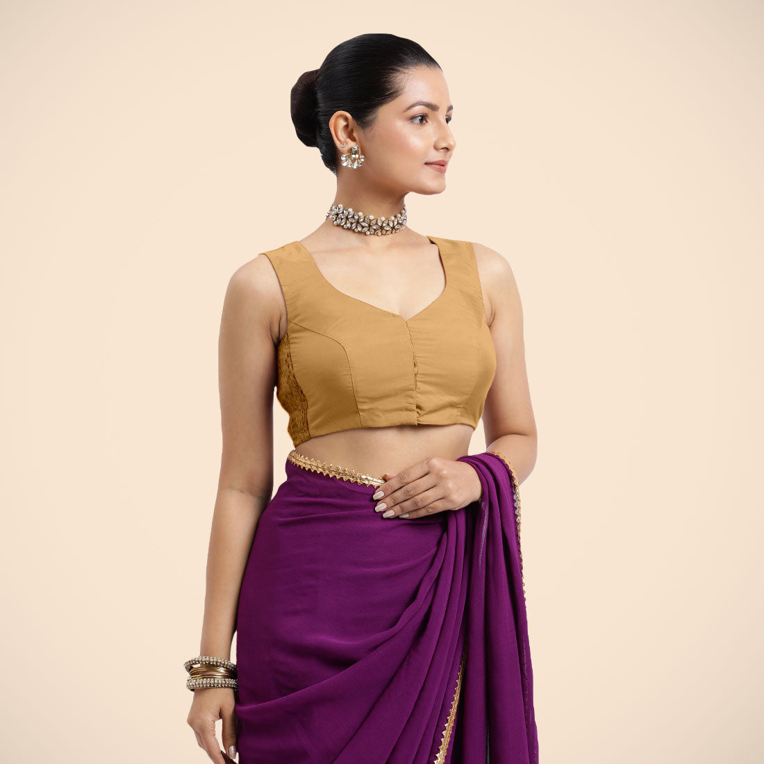 Nazia Blouse in Gold