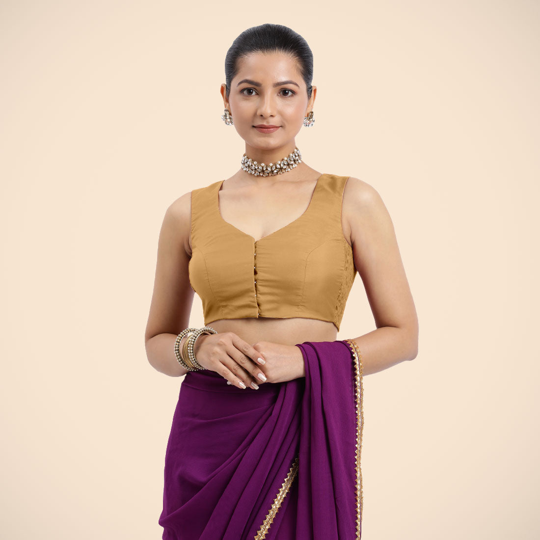 Nazia Blouse in Gold