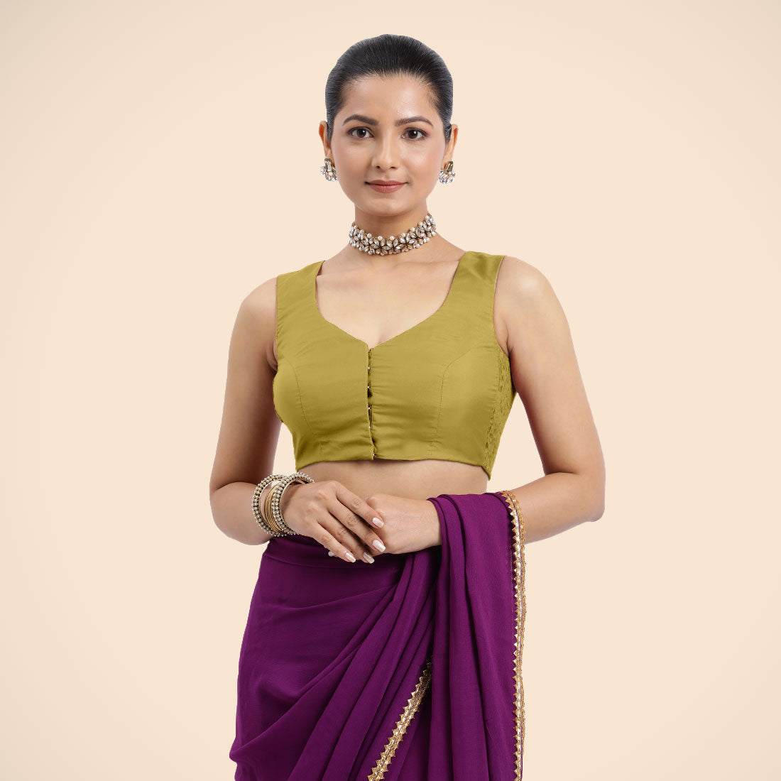 Nazia Blouse in Lemon Yellow