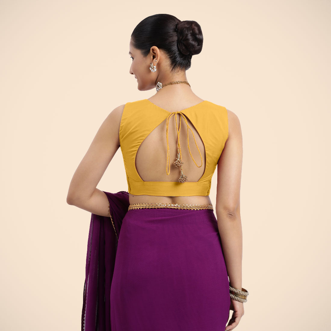Nazia Blouse in Marigold Yellow