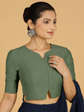 Rekha Blouse in Hunter Green