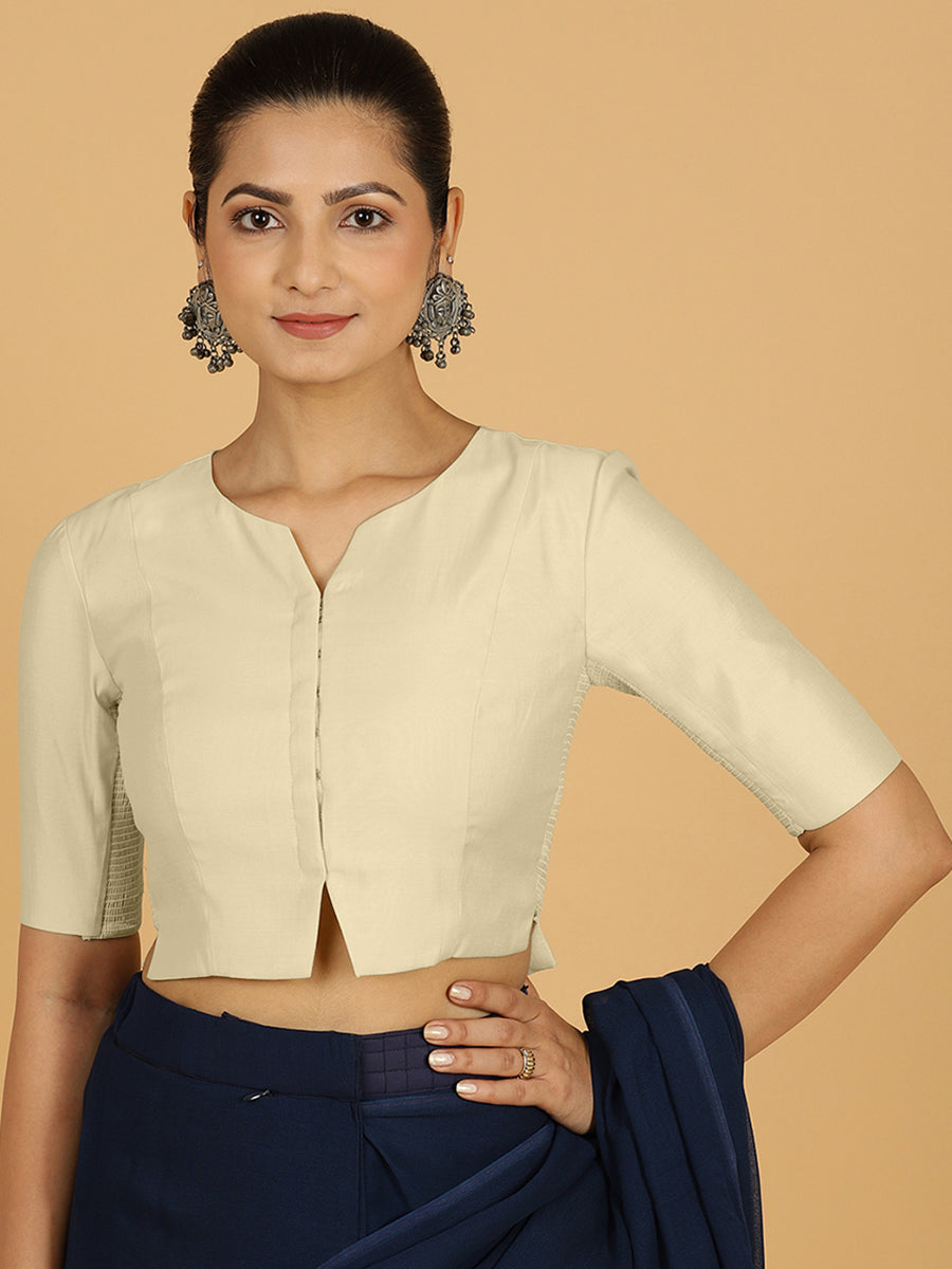 Rekha Blouse in Ivory