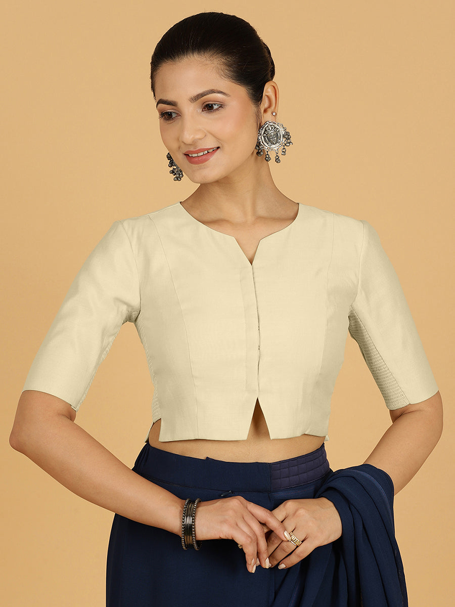 Rekha Blouse in Ivory
