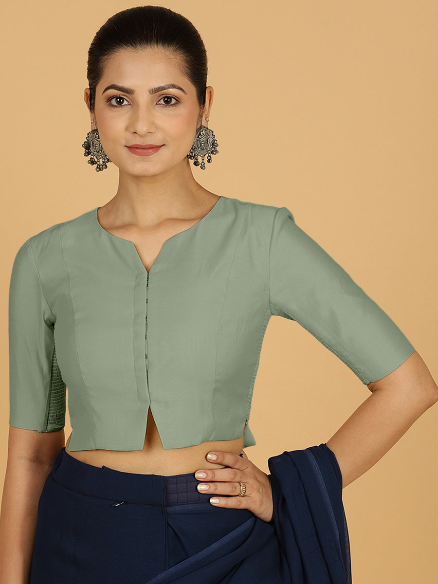 Rekha Blouse in Mint Green