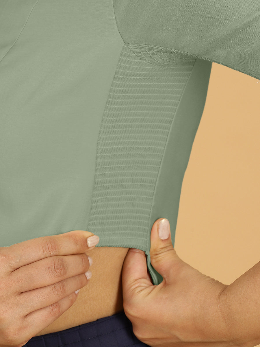 Rekha Blouse in Mint Green