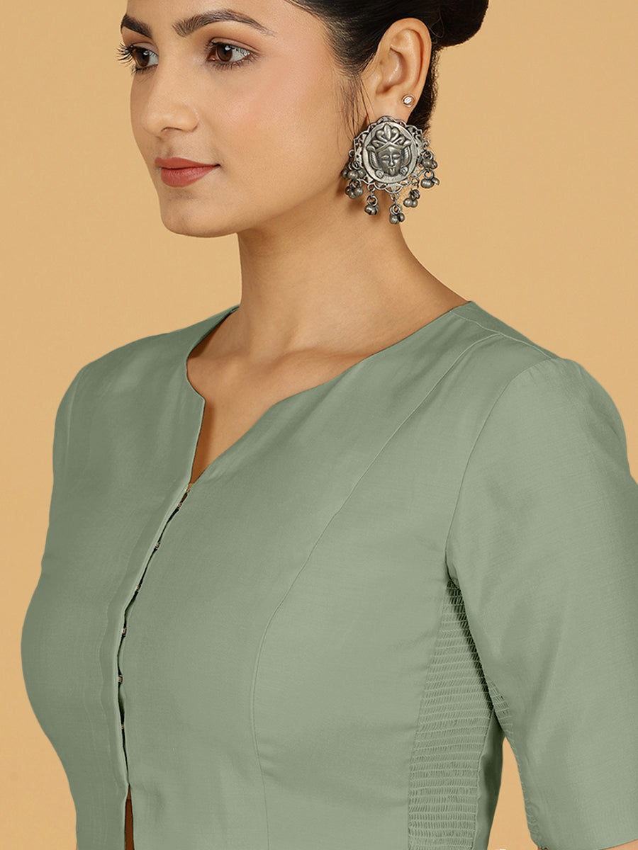 Rekha Blouse in Mint Green