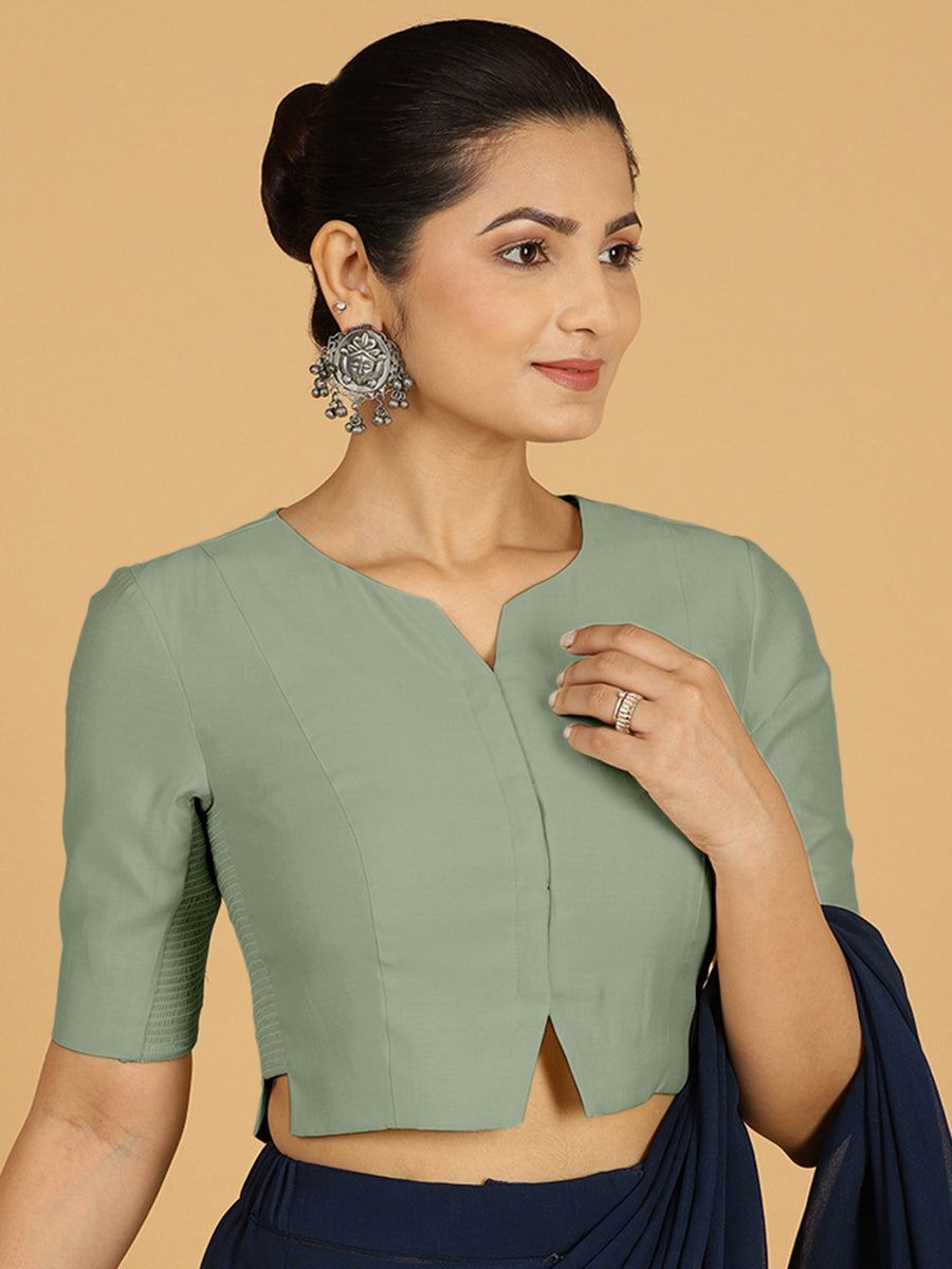 Rekha Blouse in Mint Green