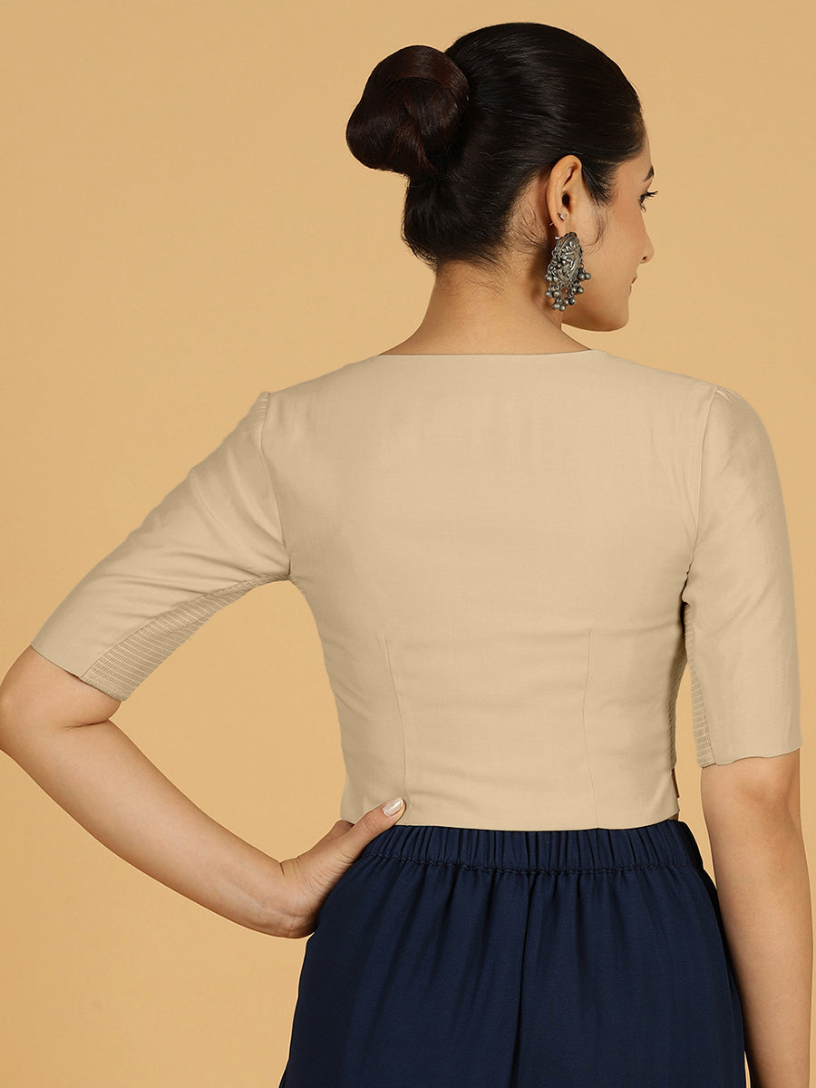 Rekha Blouse in Oyster Grey