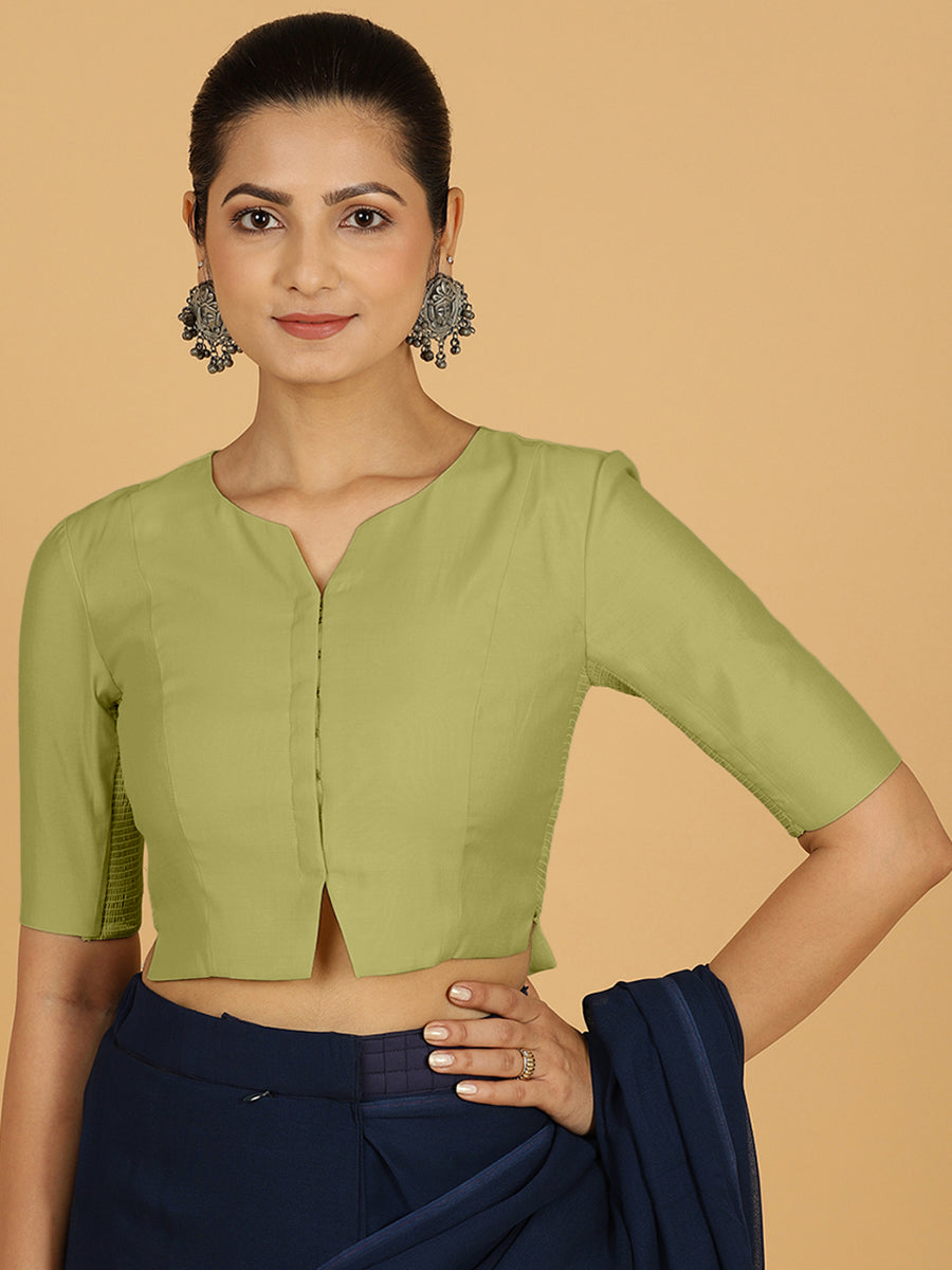 Rekha Blouse in Pista Green