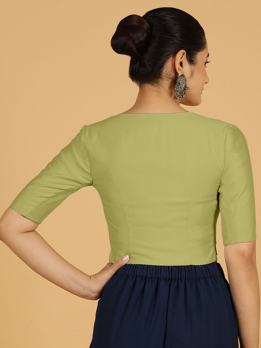 Rekha Blouse in Pista Green