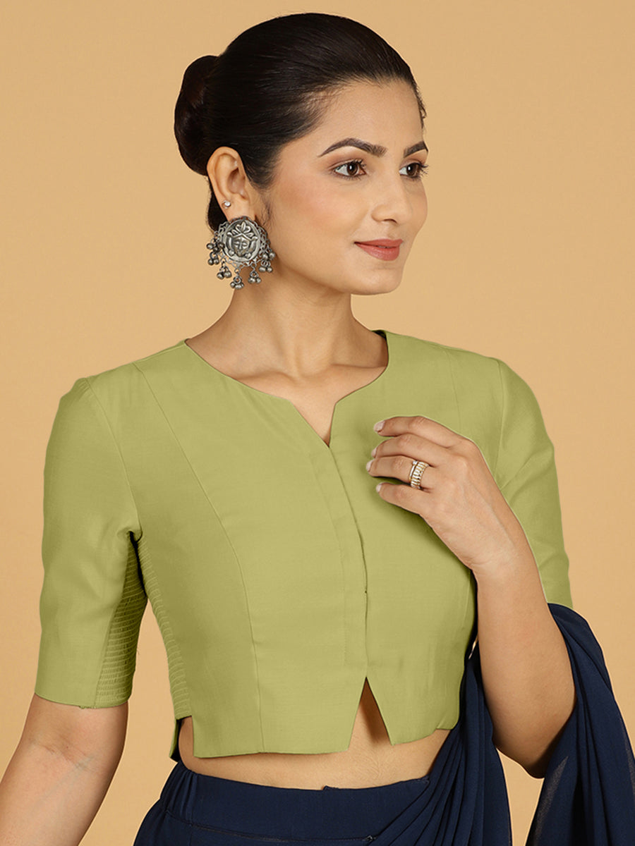 Rekha Blouse in Pista Green