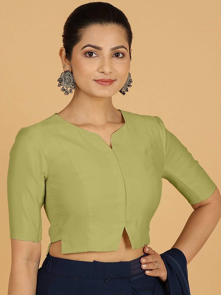 Rekha Blouse in Pista Green