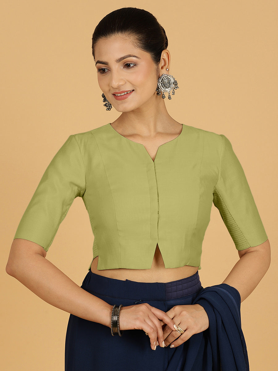 Rekha Blouse in Pista Green