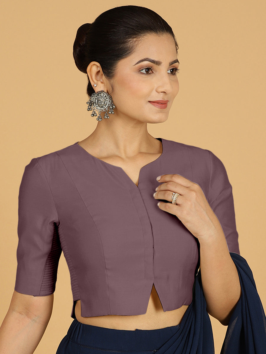 Rekha Blouse in Purple Mauve