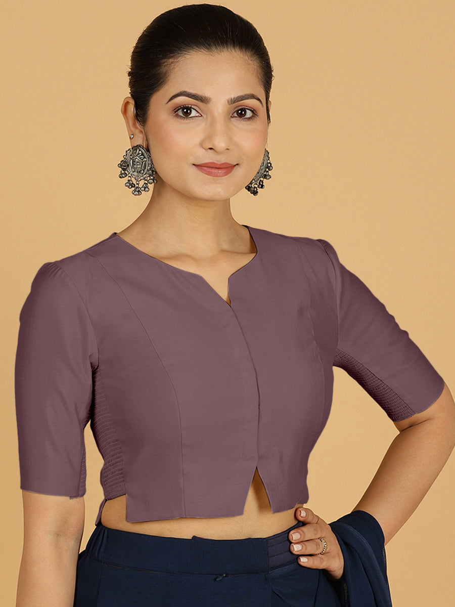 Rekha Blouse in Purple Mauve