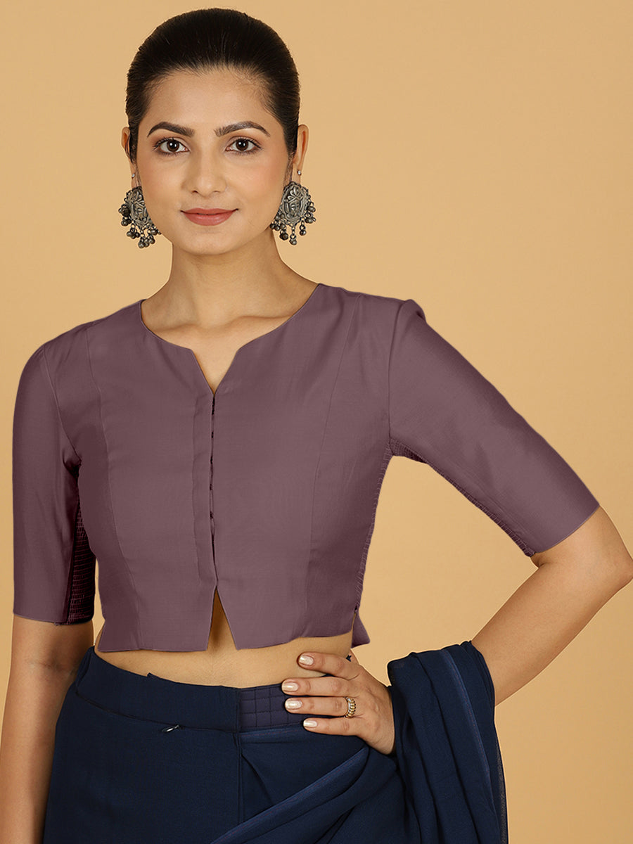 Rekha Blouse in Purple Mauve